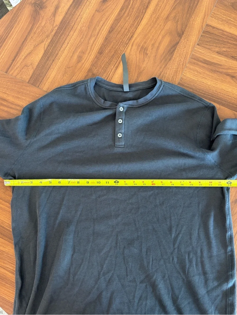 Vuori Heather Gray Waffle Long Sleeve XXL